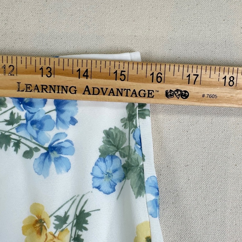 Altar'd State Belci D112 Blue Yellow Floral Tiered Ruffle Maxi Skirt Size M NWT - Picture 11 of 16